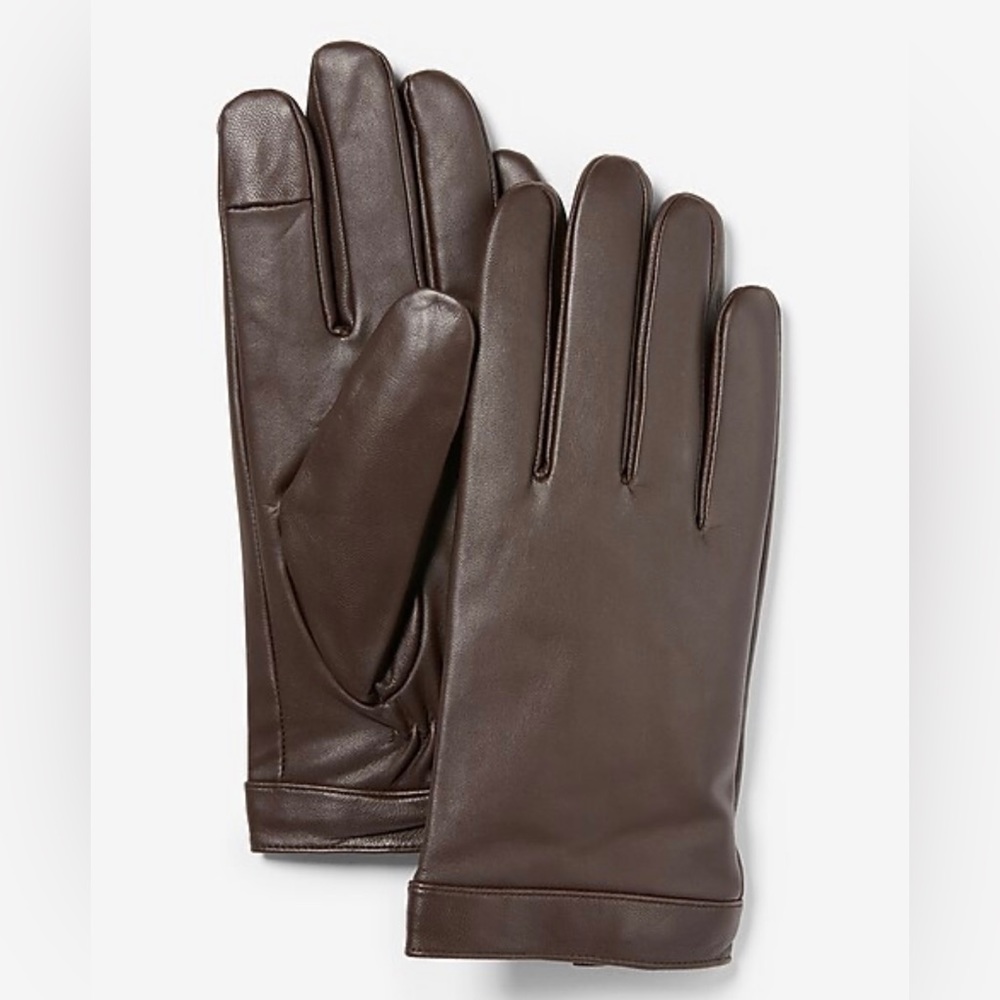 NWOT Express Men’s Leather Touchscreen Gloves